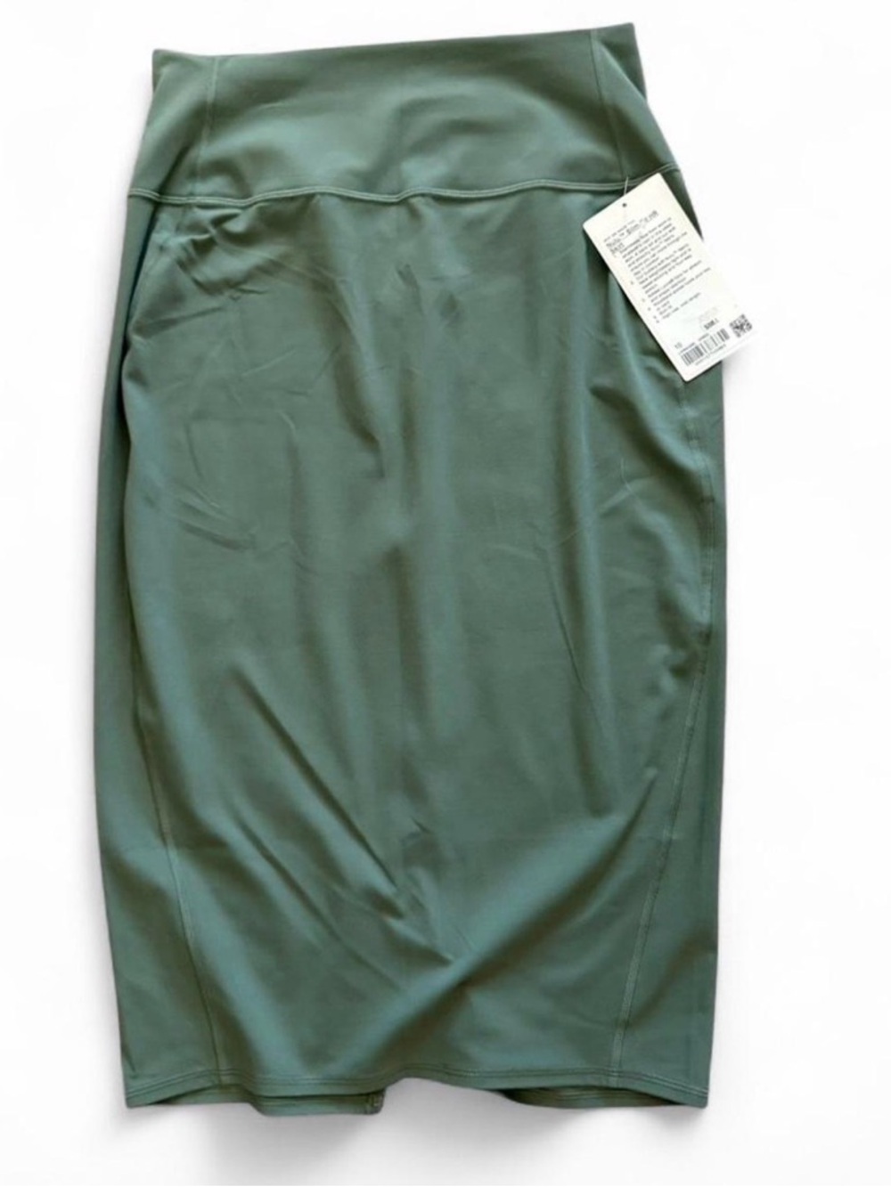 Lululemon Nulu High-Rise Midi Skirt size 10 in color Desert Green